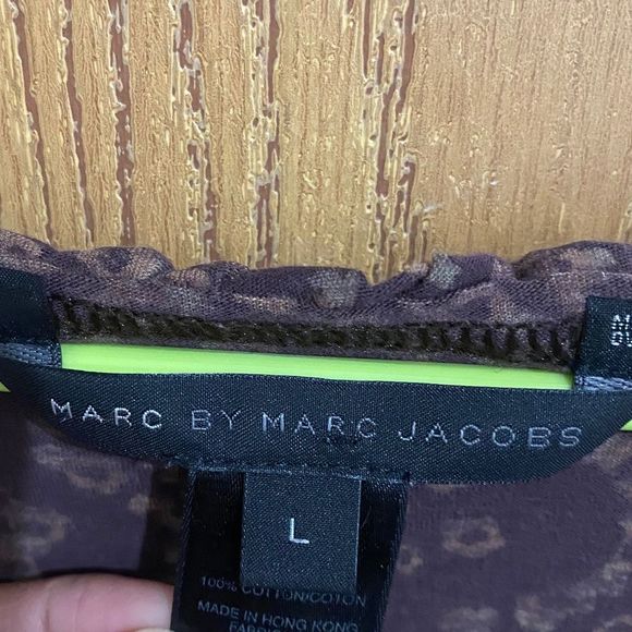 MARC by MARC JACOBS WOMEN’s BROWN MULTI FLORAL PRINT COTTON SHIRT Size-M - Picture 5 of 6